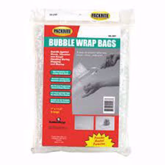 Picture of Air Tight Bubble Wrap Bags, 7 1/2" x 11" 6/pkg